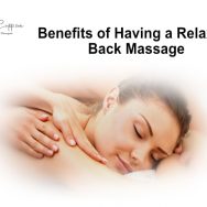 Benefits of Having a Relaxing Back Massage